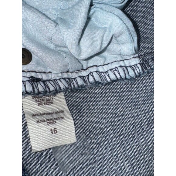 Womens Size 16 Distressed Straight Leg Jeans Classic Fit - Picture 4 of 9